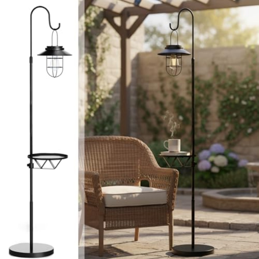 Solar Floor Lamp with Table, 6 - Solar Lamp 评论和价格