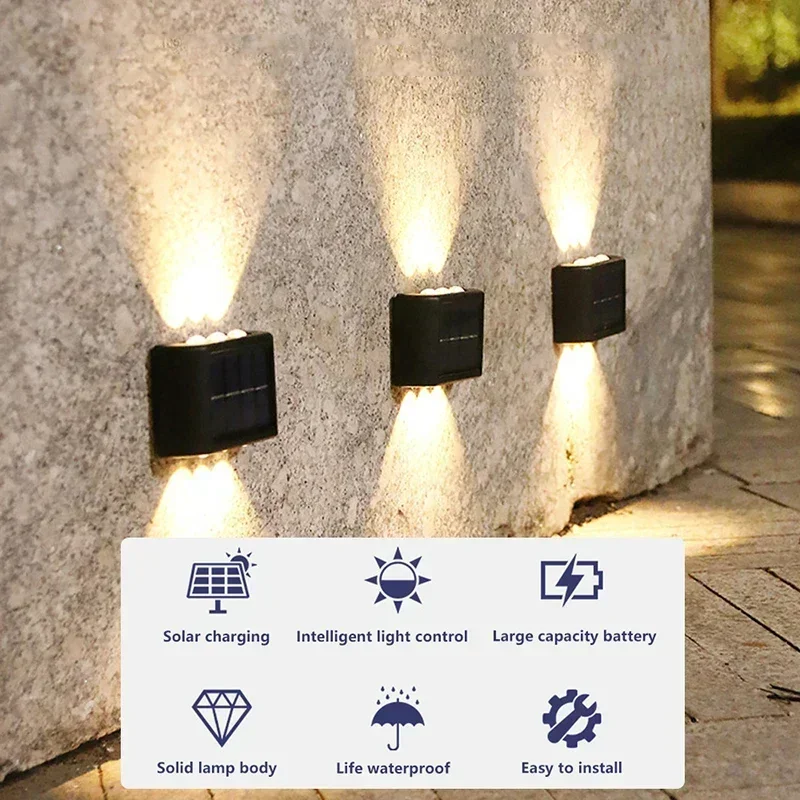 COB Solar Wall Lamp Outdoor Wa - Solar Lamp 评论和价格