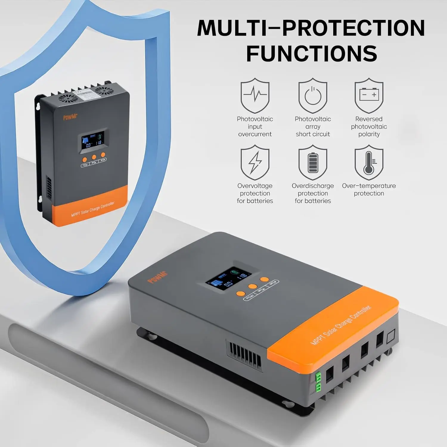 PowMr Hot Sale 12V 24V 48V Bat - Charge Controller Solar 评论和价格