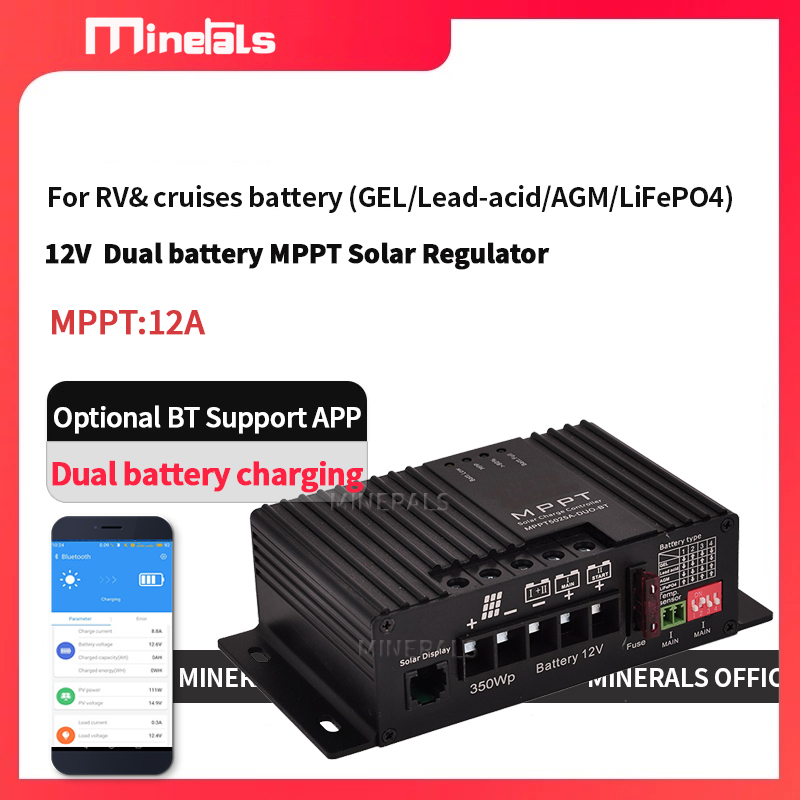 MPPT5012 12V/24V 12A Smart Sol - Charge Controller Solar 评论和价格