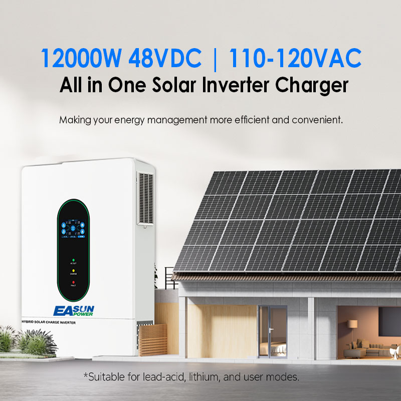EASUN US 12KW 12000W Split Pha - Charge Controller Solar 评论和价格