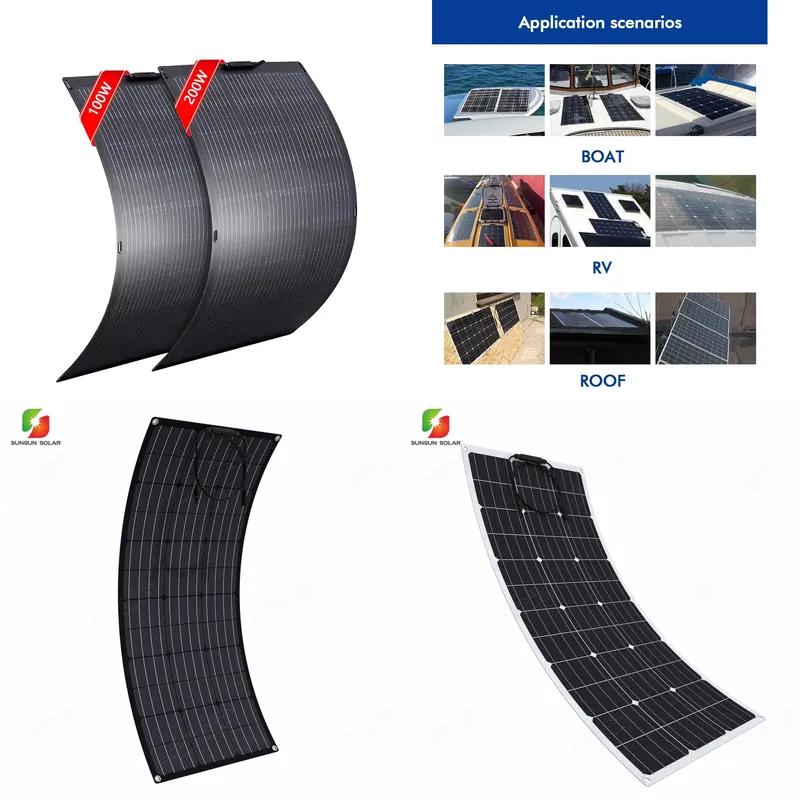 50W 100W 150W 200W Flexible So - Solar Panel 200W 评论和价格